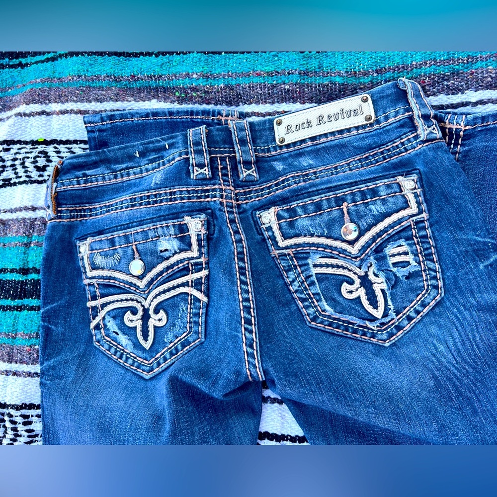 ROCK REVIVAL Sukara crop jeans, size 28